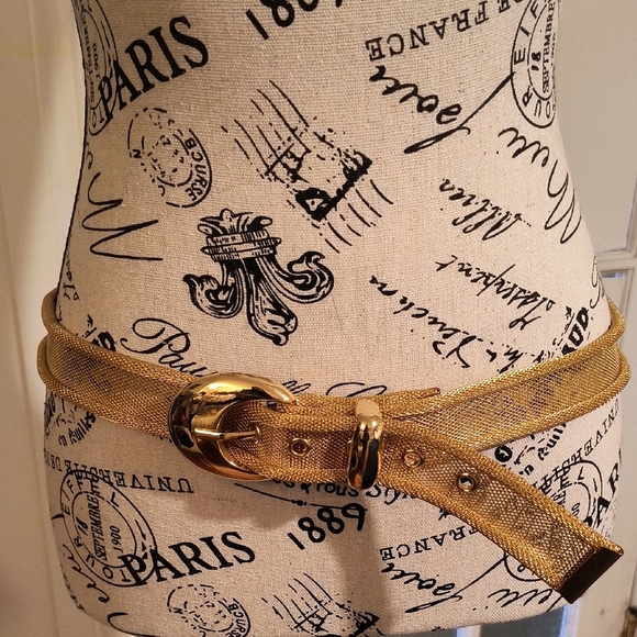 Vintage Gold Mesh Belt. Size Large. Great Condition. - Picture 1 of 9